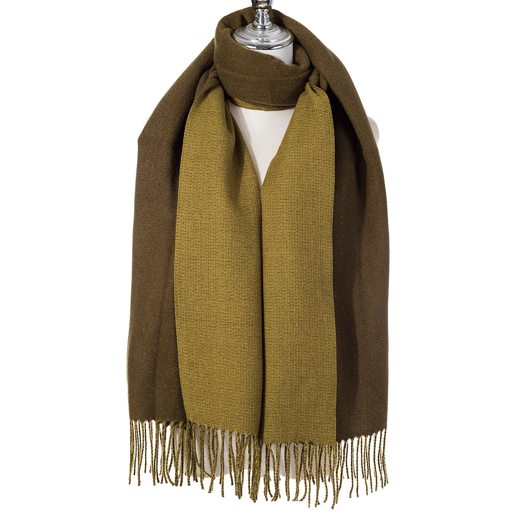 Artichoke Green Two Tone Scarf