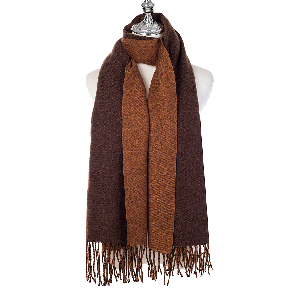 Cocoa & Chocolate Two Tone Scarf