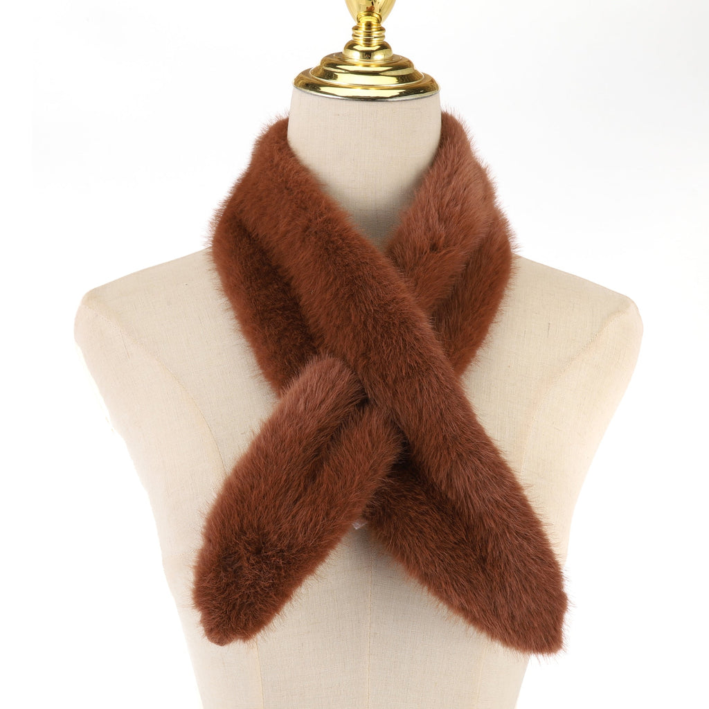 Toffee Faux Fur Scarf