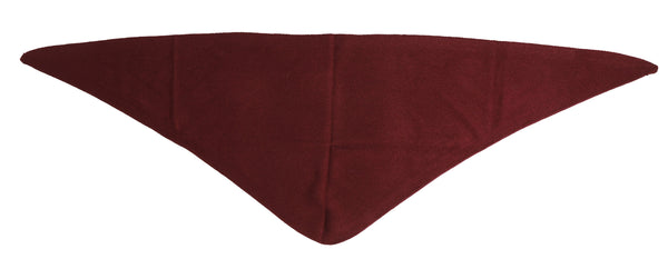 Burgundy Triangle Fine Knit Scarf