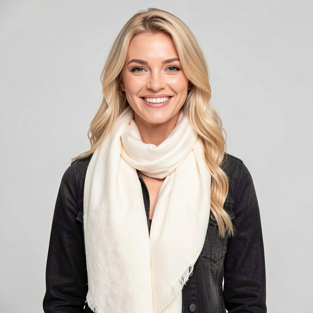 Winter White Heavyweight Scarf