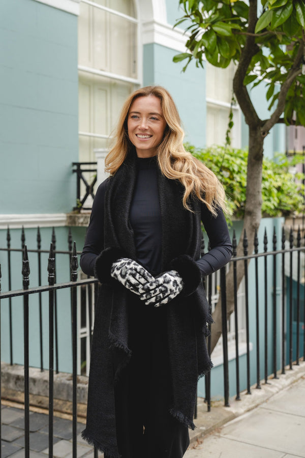 Ebony Black Heavyweight Scarf