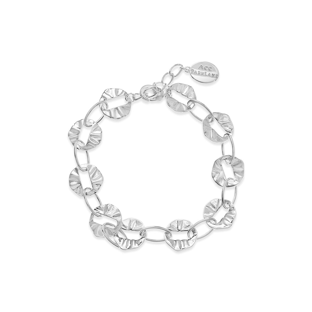 Silver Circle Link Bracelet
