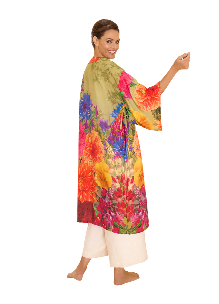 Powder Beautiful Blooms Kimono Gown