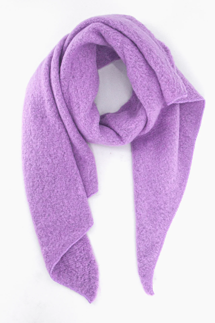 Evie Lilac Heavyweight Asymmetric Scarf