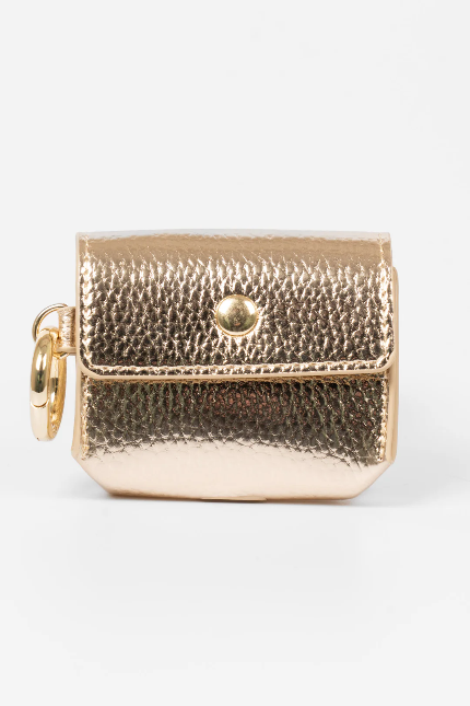 Asher Metallic Gold Wireless Eaebuds Case