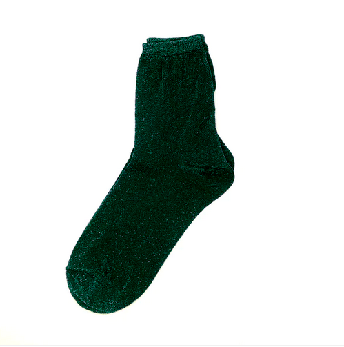 Rio Green Shimmer Socks