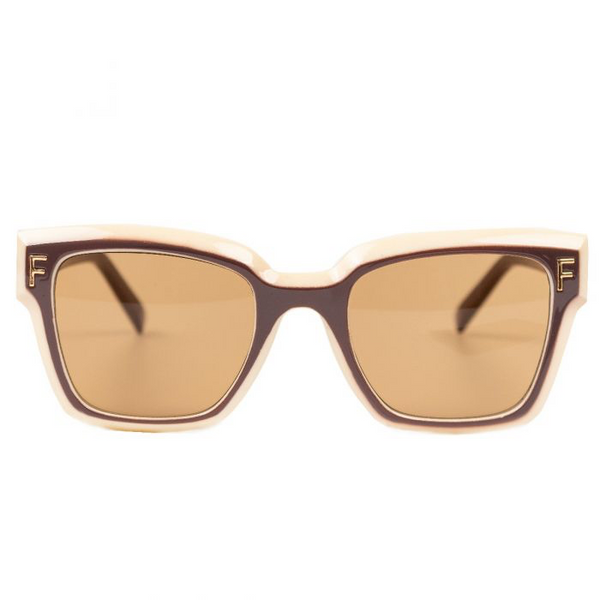 Brown & Cream F Sunglasses