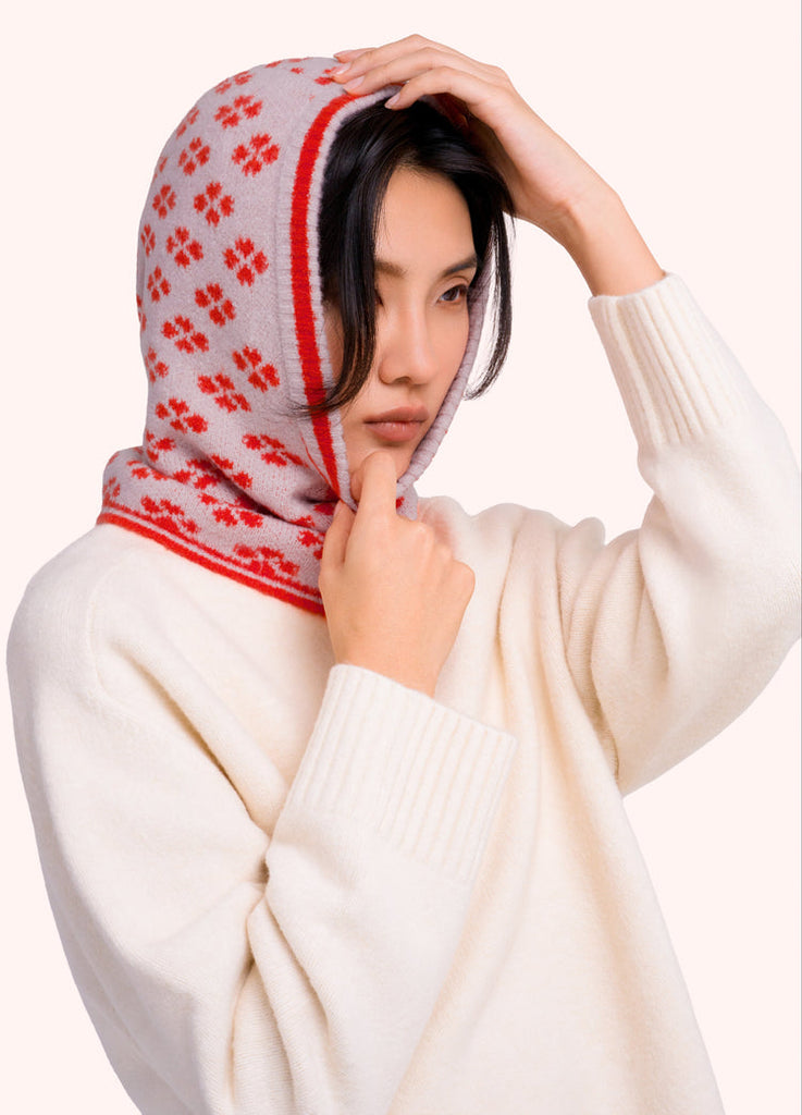 Powder Rose & Tangerine Snood