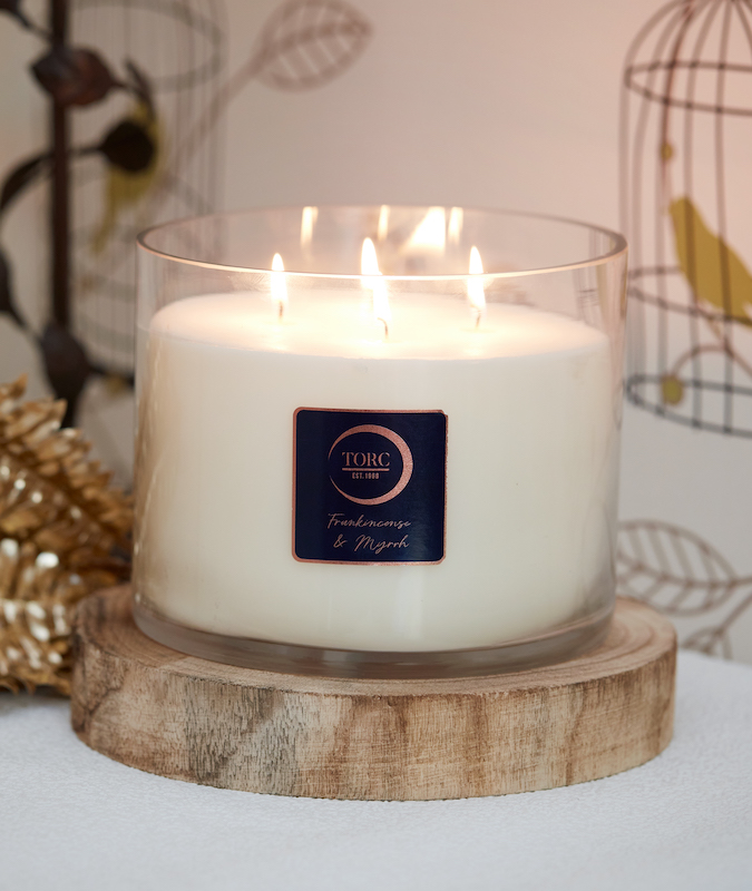 Frankincense & Myrrh 4 Wick Christmas Candle