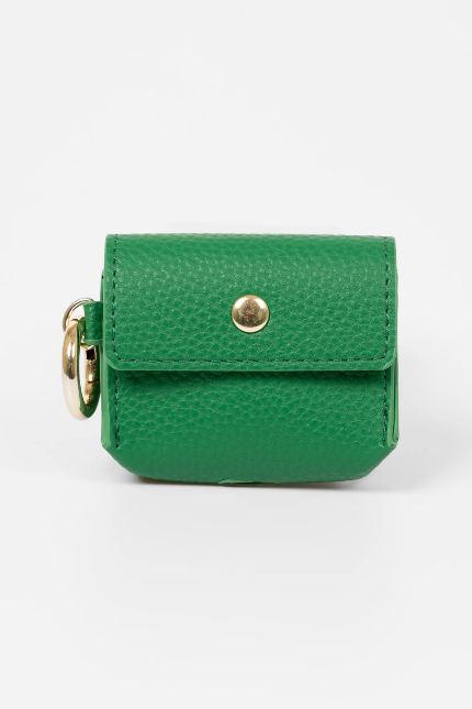 Asher Green Pebbled Wireless Earbuds Case