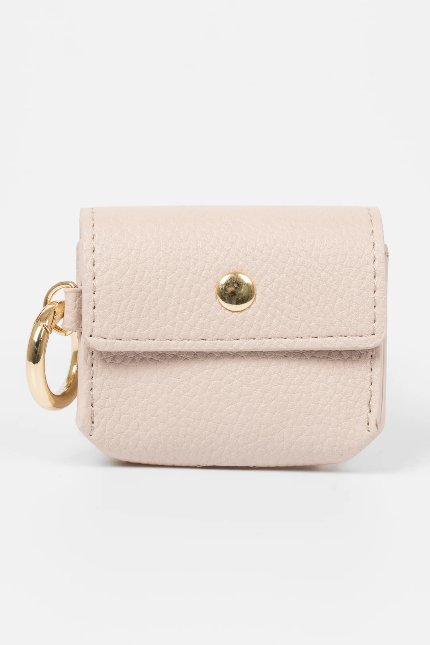 Asher Nude Pebbled Wireless Earbuds Case