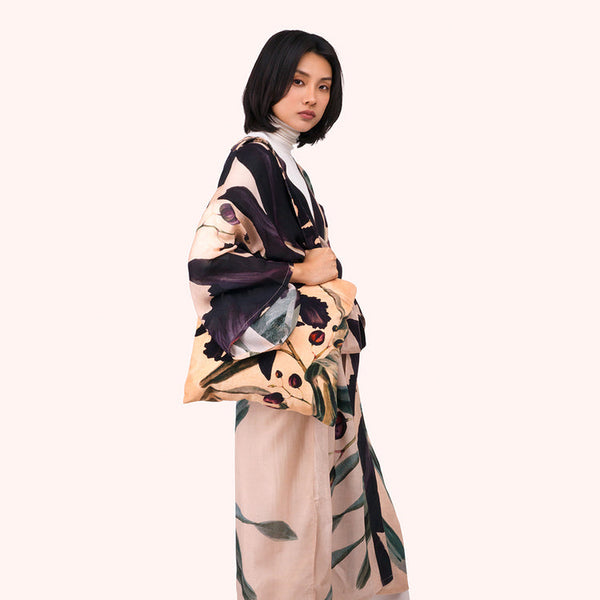 Powder Midnight Orchid Velvet Totebag
