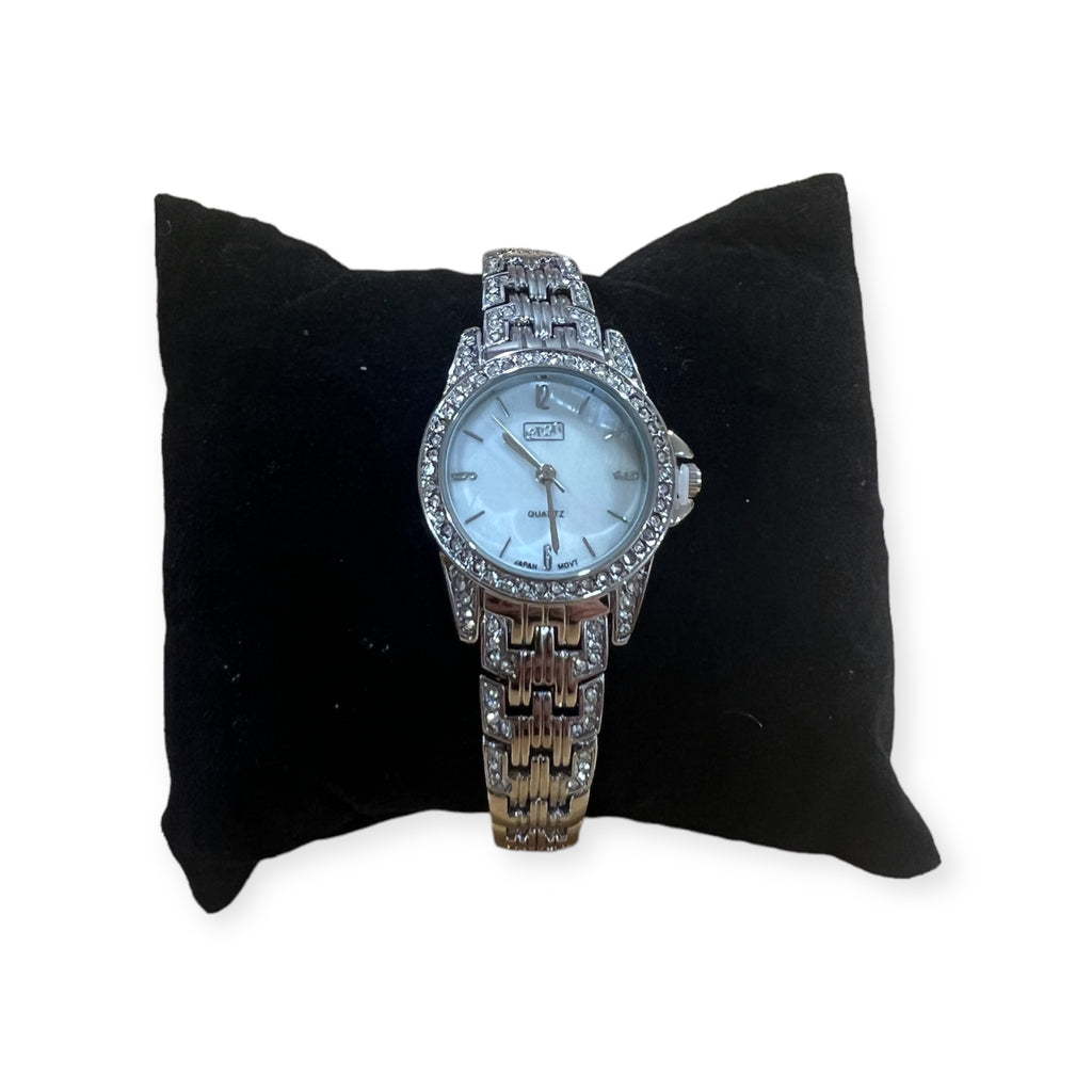 Silver & Diamante Watch