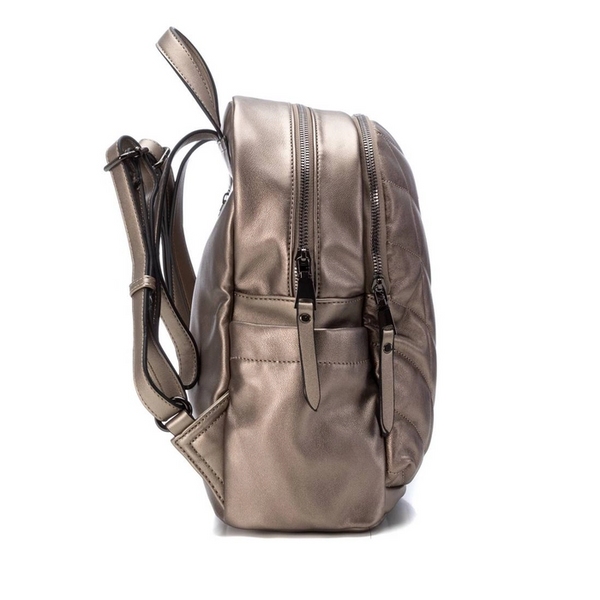 Bronze Metallic Quilted Backpack