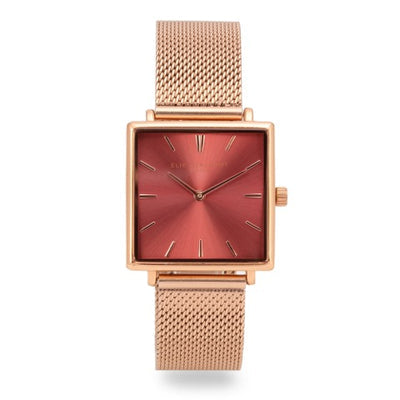 Bayswater Rose Gold & Blush Square Face Watch