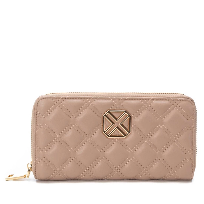 Nude & Gold Quilted Purse