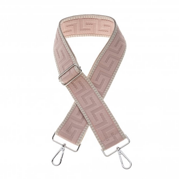 Pink & Cream Patterned Bag Strap*