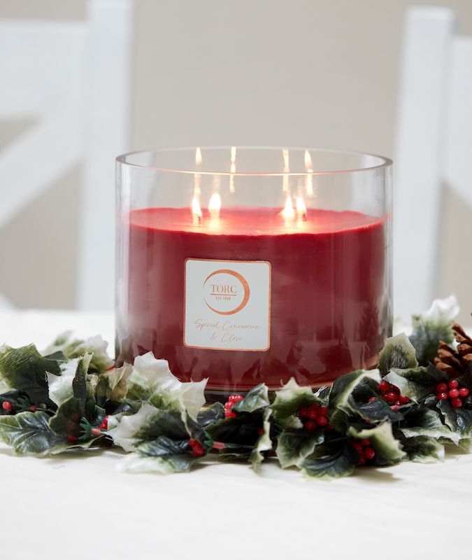 Cinnamon & Clove 4 Wick Christmas Candle