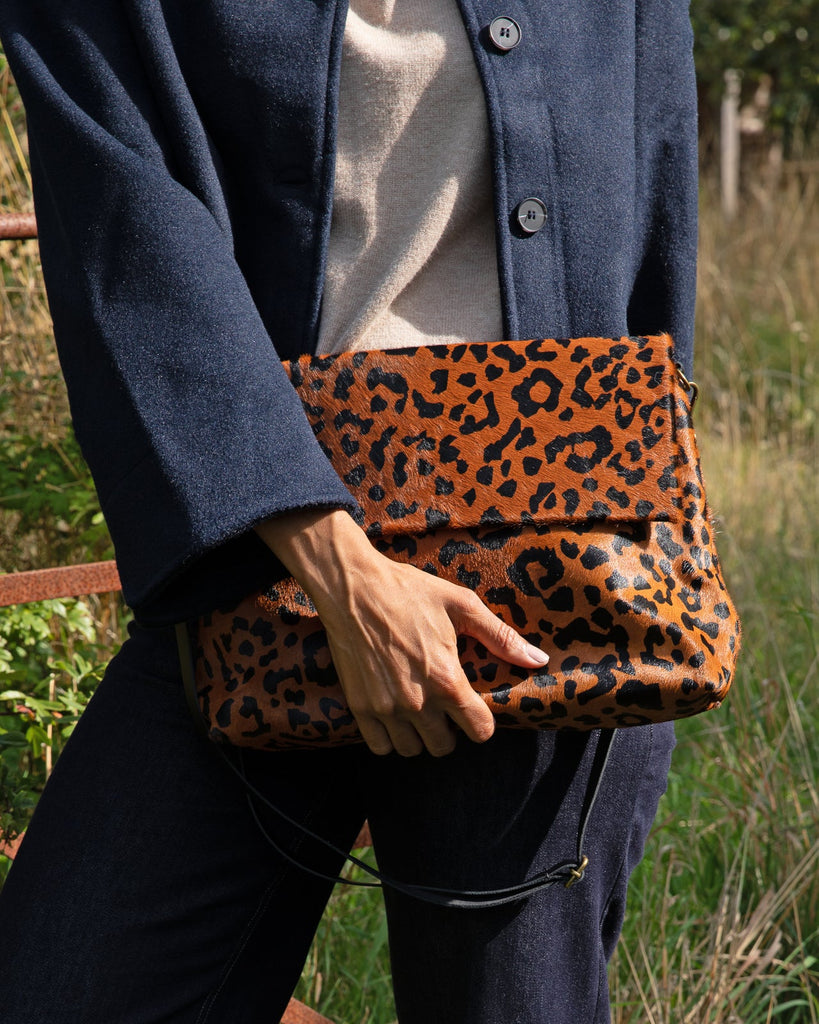 Holborn Leopard Print Pony Hair Handbag