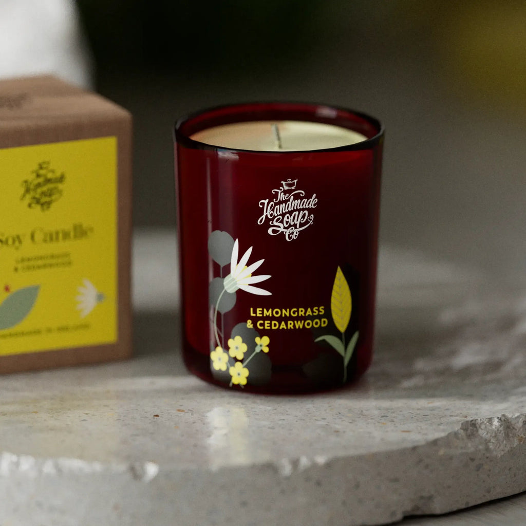 Lemongrass & Cedarwood Scented Soy Mini Candle 70g