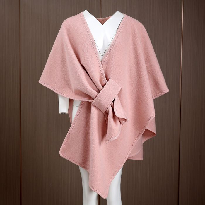 Pink Loop Through Cape Wrap