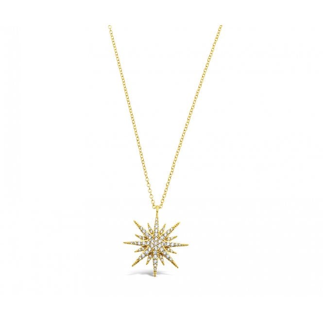 Gold & Crystal Star Necklace
