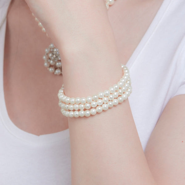Arianna Multi Row Pearl Bracelet