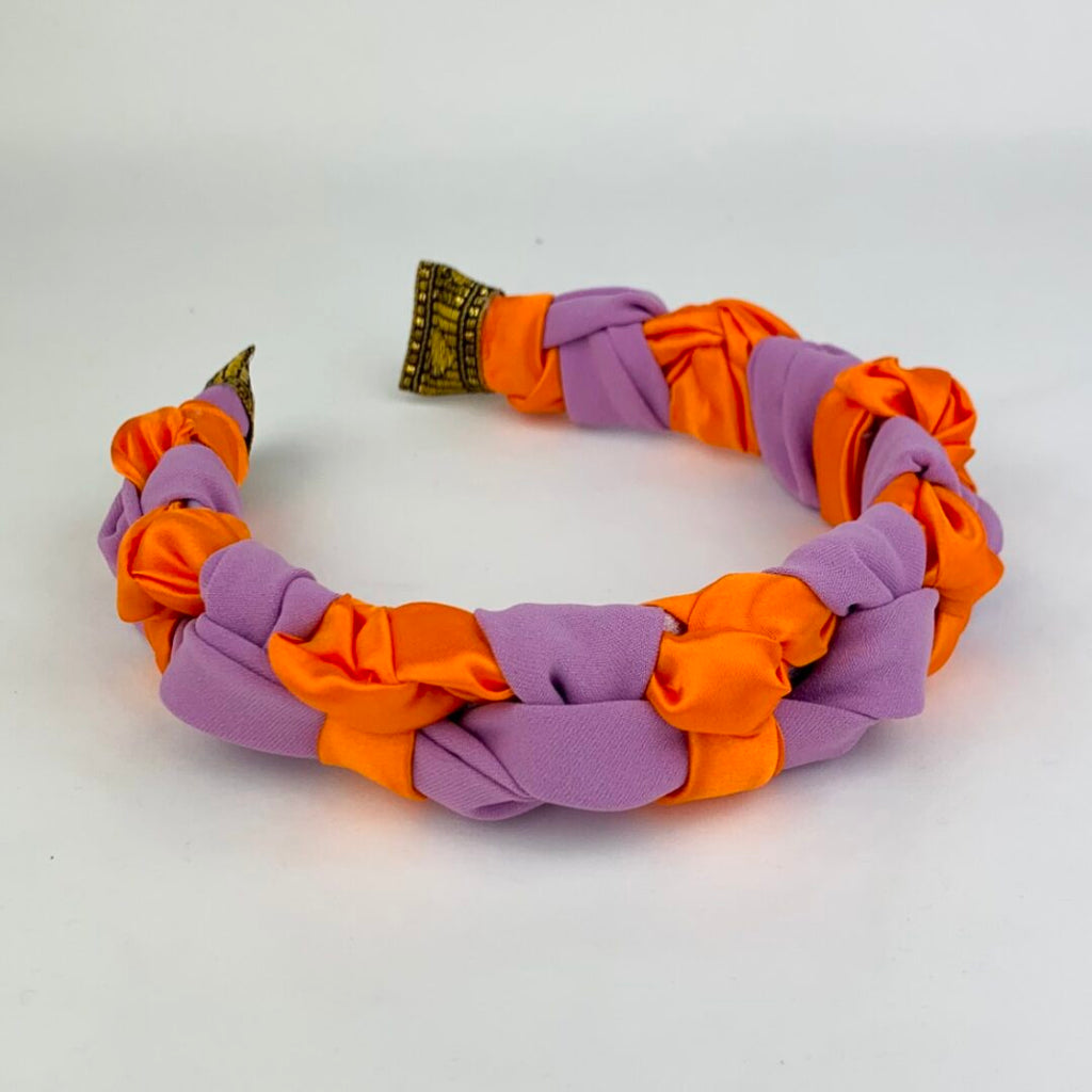 Lavender & Orange Plaited Headband*