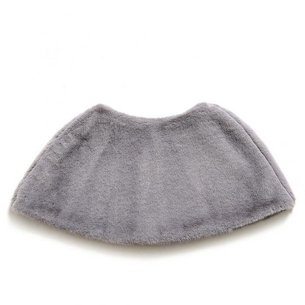 Grey Faux Fur Shrug