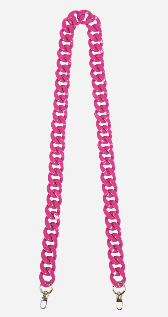 Fuchsia Chunky Chain Bag Strap