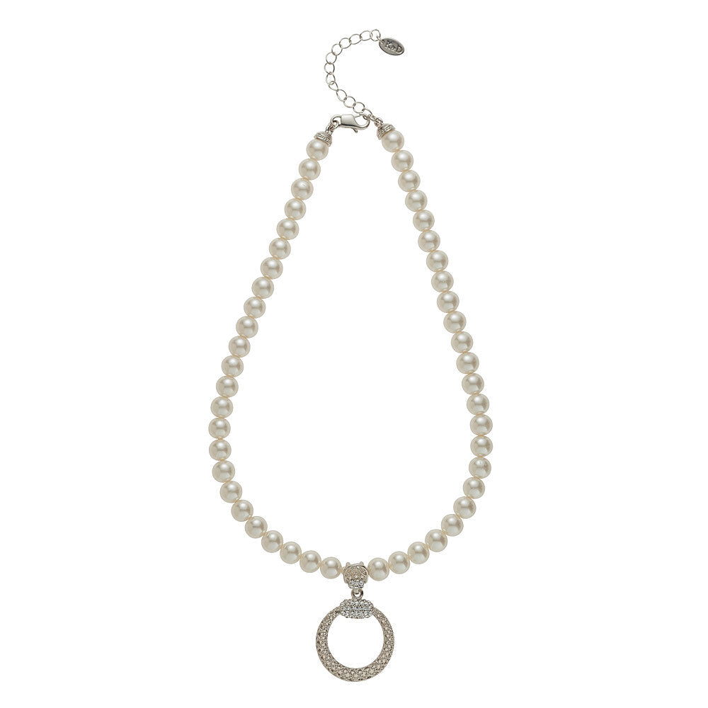 Letizia Pearl & Crystal Necklace*
