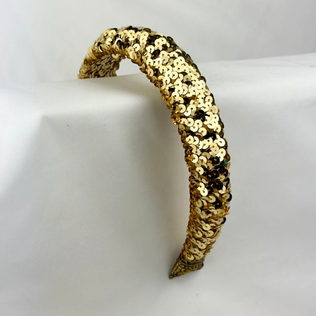 Gold Sequin Padded Headband*