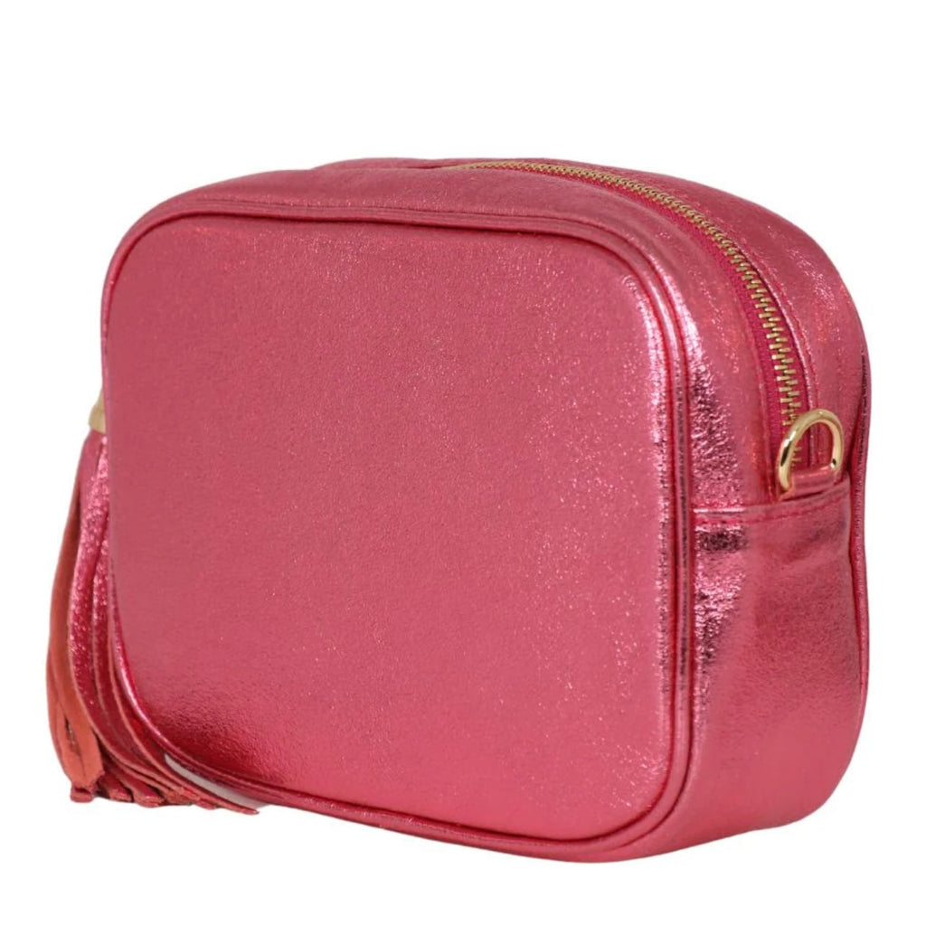 Metallic Hot Pink Italian Leather Handbag*