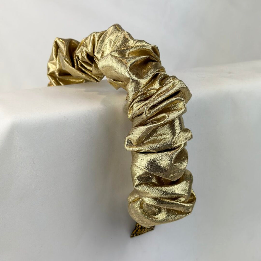Metallic Gold Ruffle Headband*